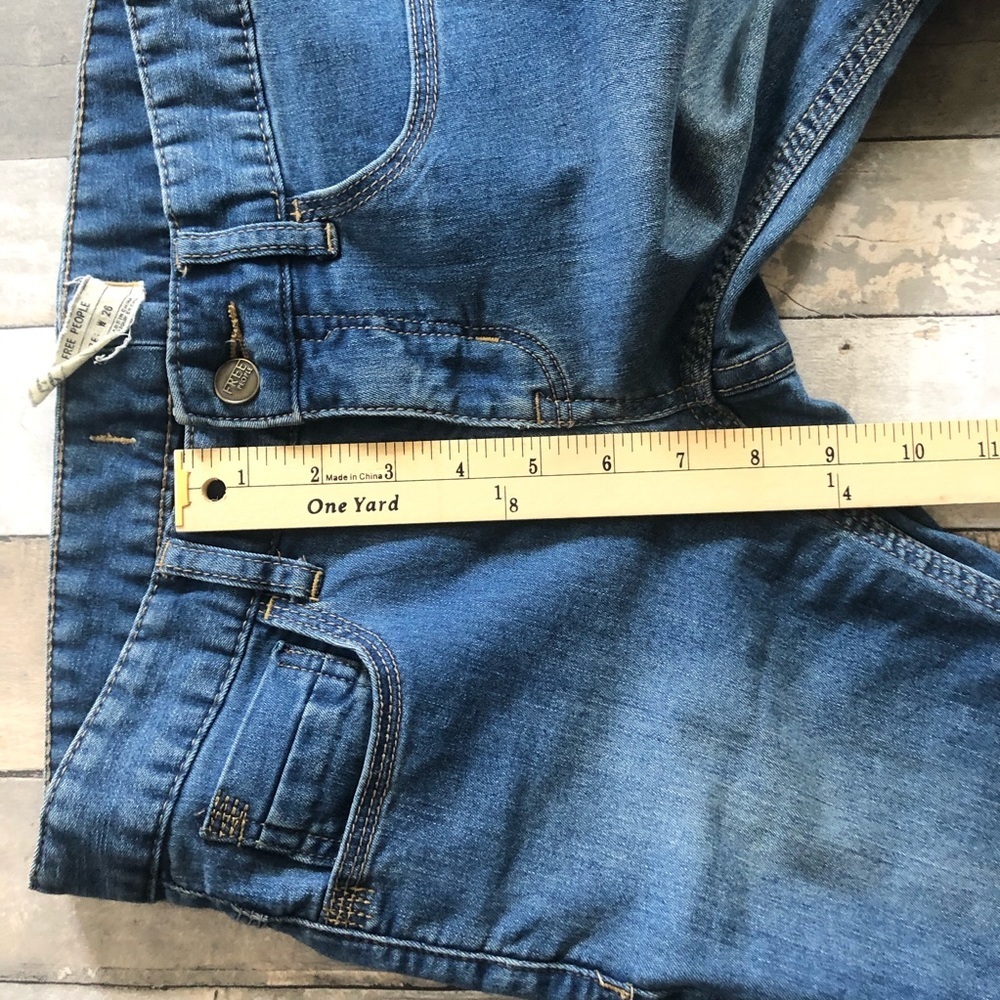Free People Skinny Ankle Jeans 26 medium wash - Picture 5 of 7